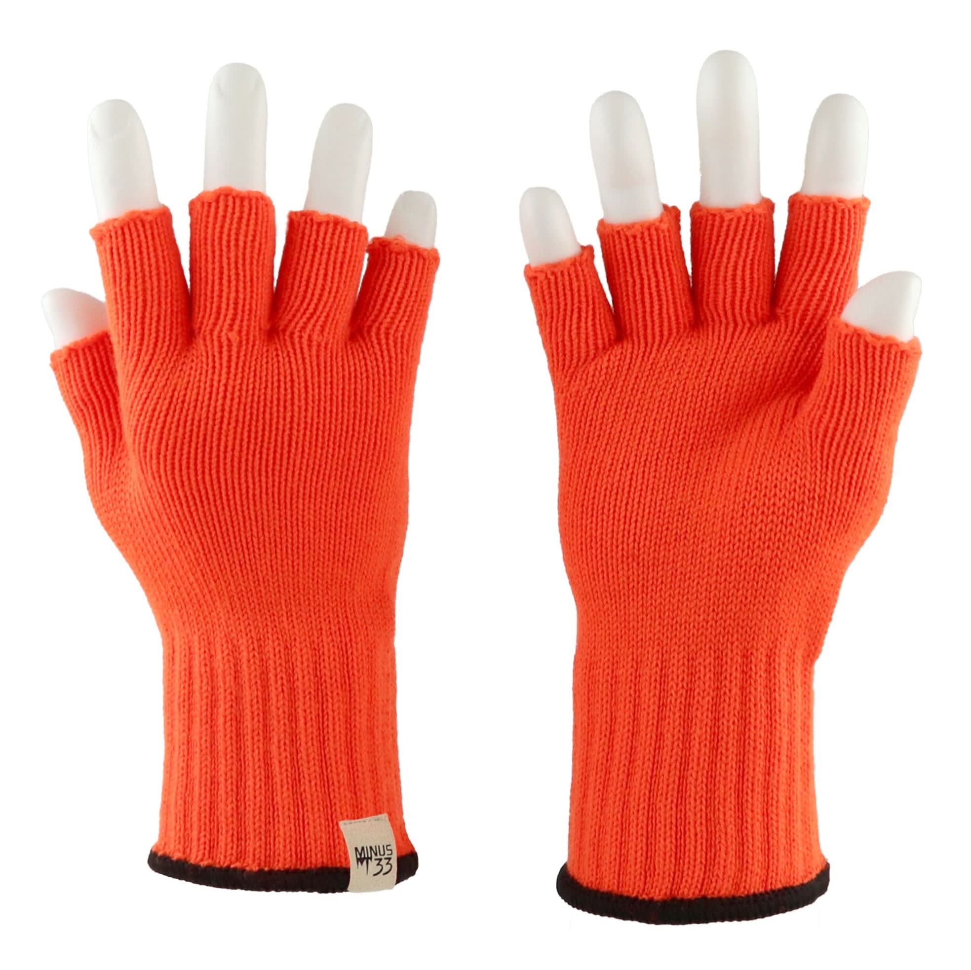 Unisex Merino Wool Fingerless Gloves for Outdoor Utility