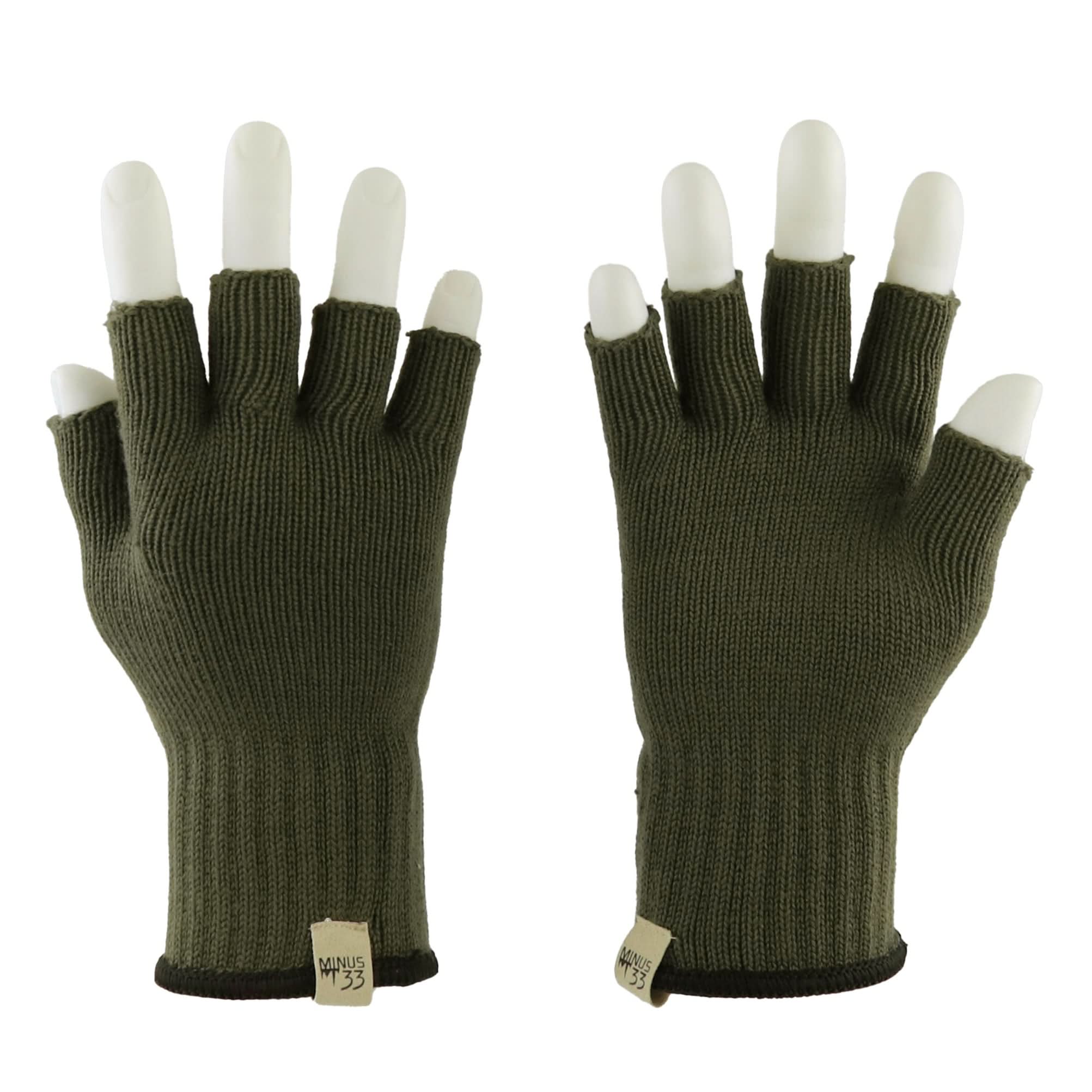 Unisex Merino Wool Fingerless Gloves for Outdoor Utility