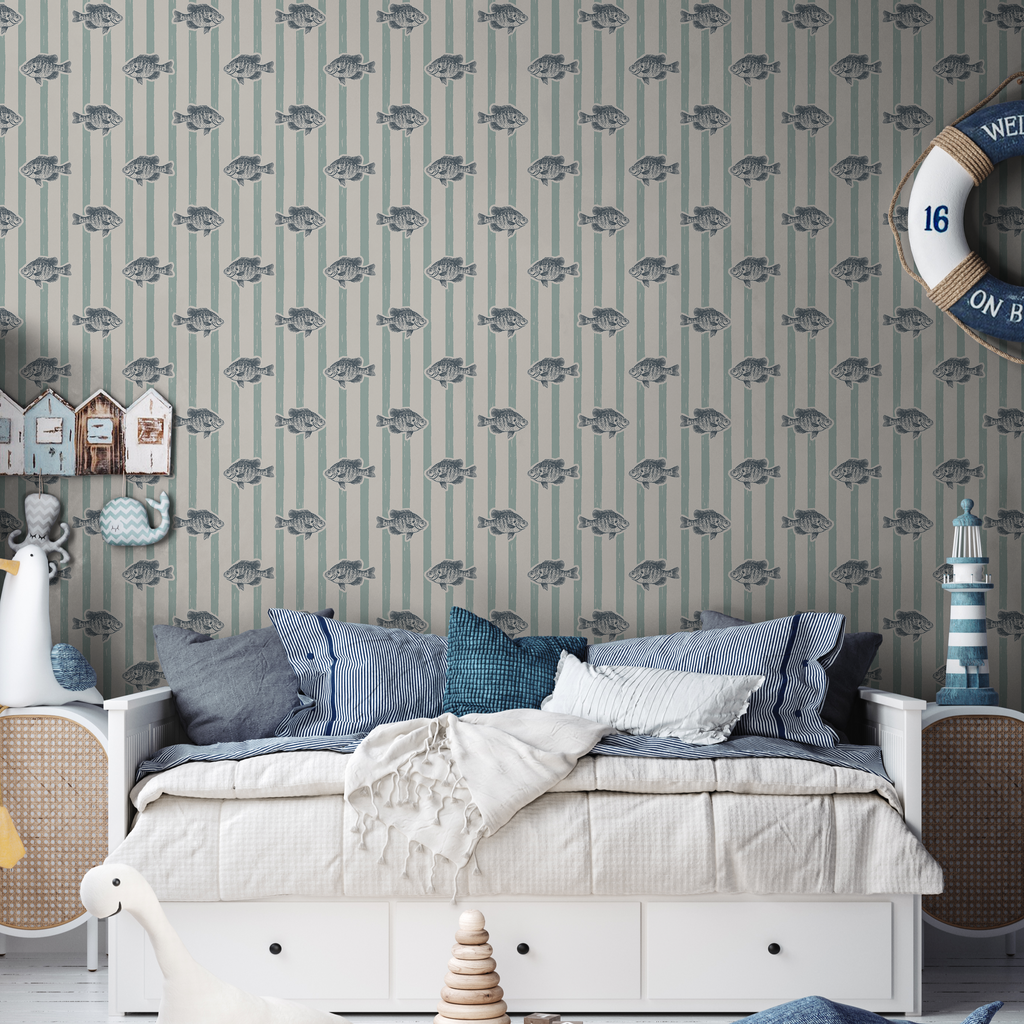 Finn Removable Peel and Stick Wallpaper by Kim Hallquist Designs