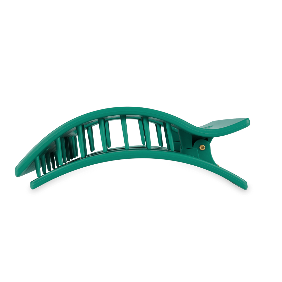 Large Flat Rectangle Hair Clip in Fir Real Green