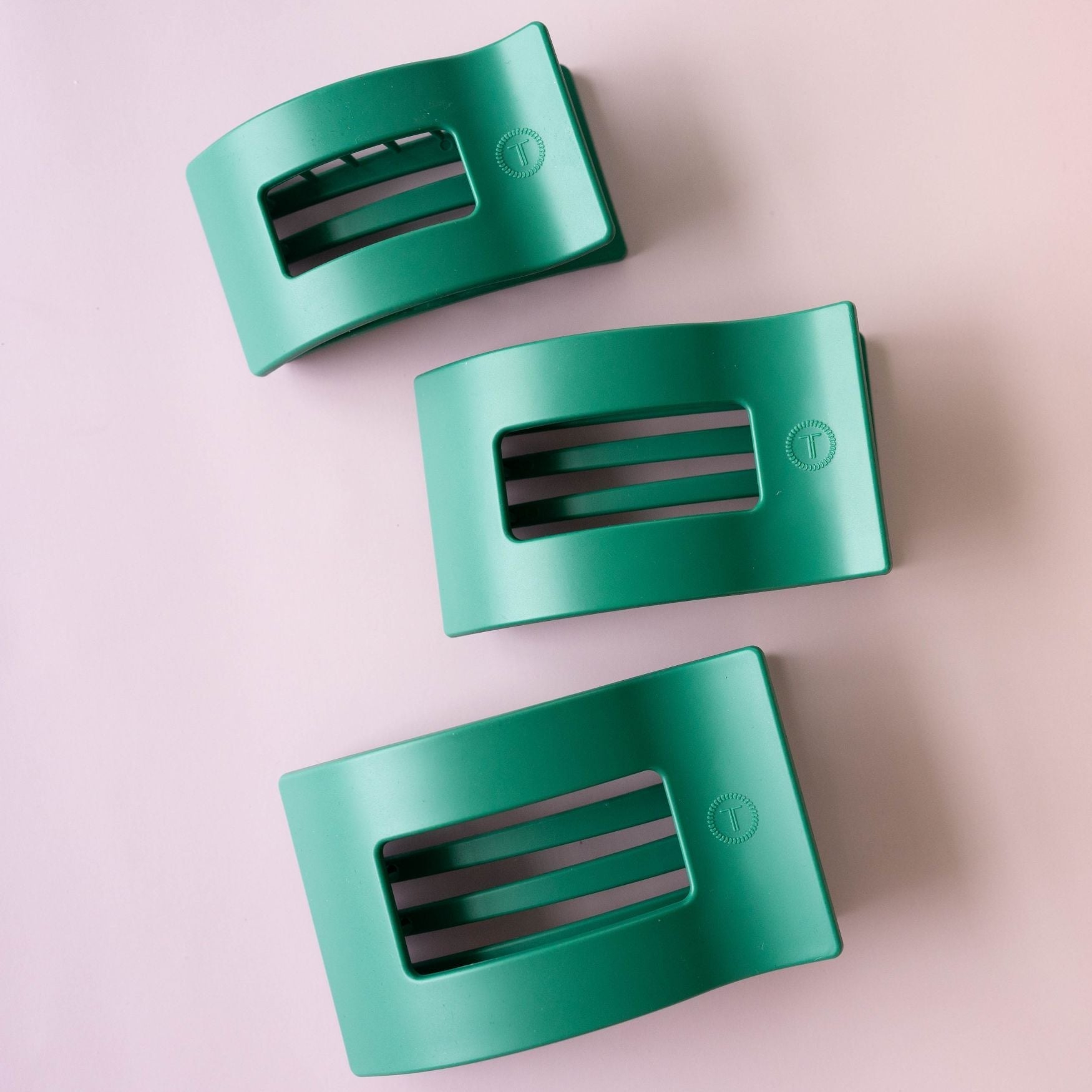 Fir Real Small Flat Rectangle Hair Clip for Secure Styling