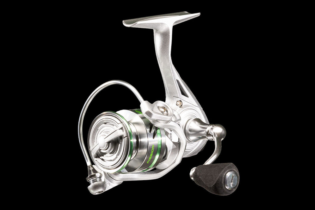 Fission GEN-2 Spinning Reel Silver and Green Fishing Gear - Image 4
