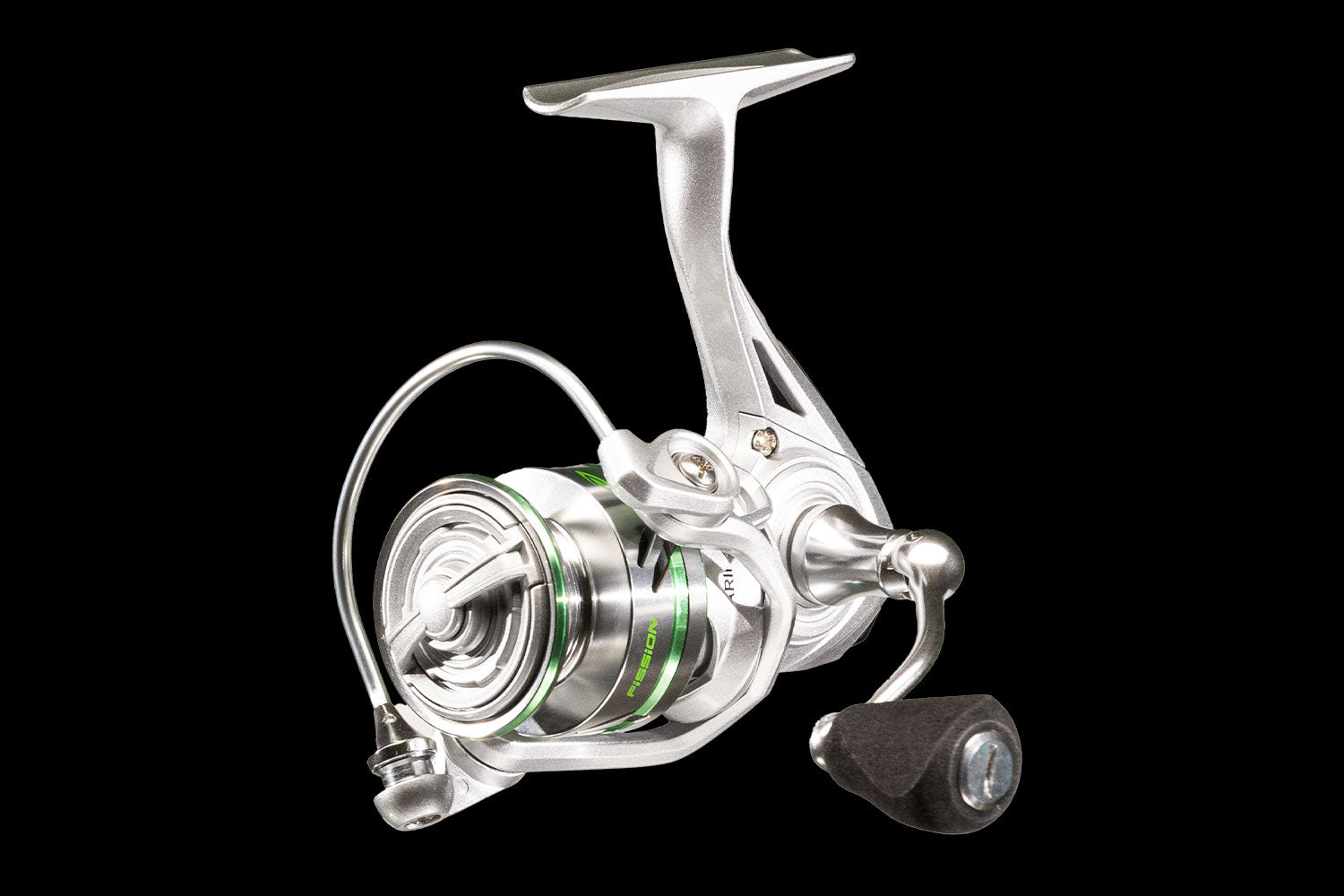 Fission GEN-2 Spinning Reel Silver and Green Fishing Gear - Image 4