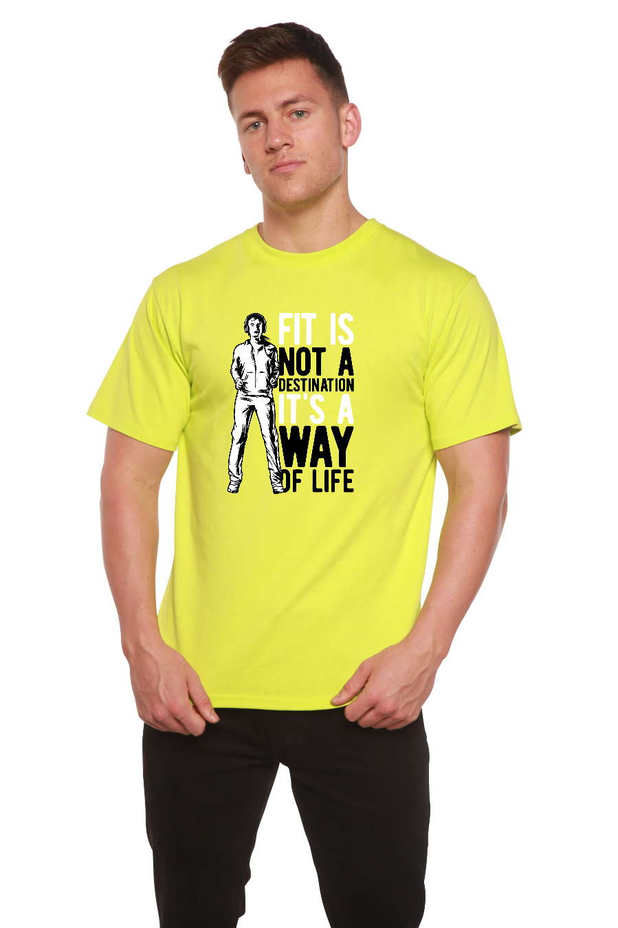 Men's Bamboo Viscose Organic Cotton Graphic T-Shirt