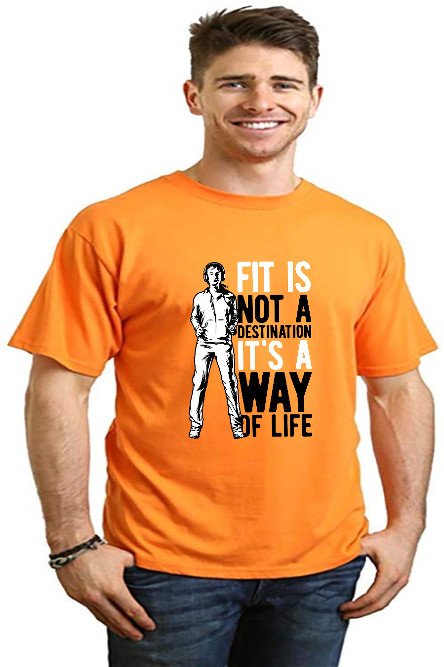 Men's Bamboo Viscose Organic Cotton Graphic T-Shirt