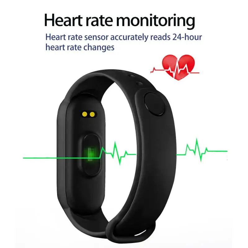 FitTrack™ M6 Fitness Smartwatch – Heart Rate & Activity Monitor