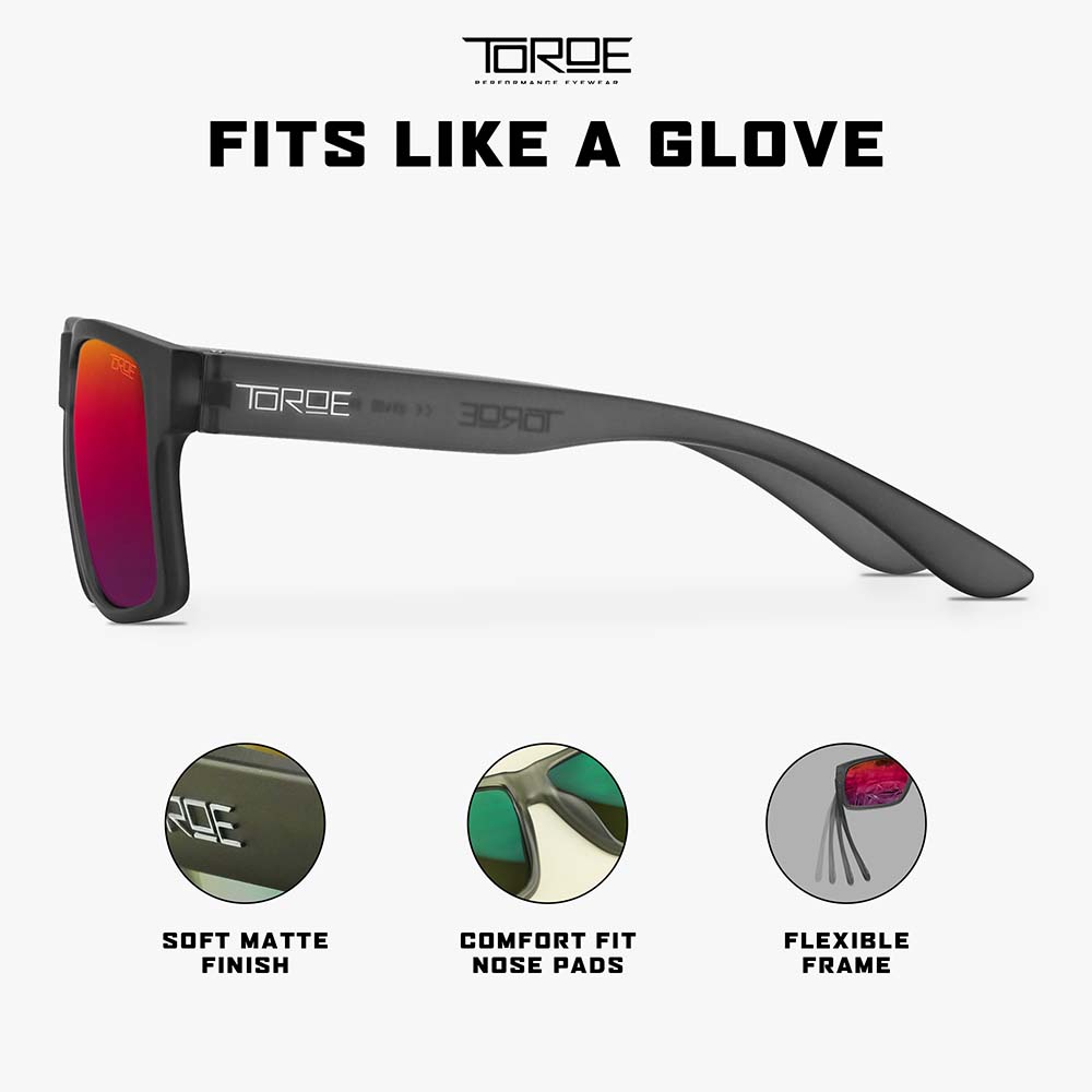 Purple Pink Polarized Mirrored Sunglasses for Outdoor Sports