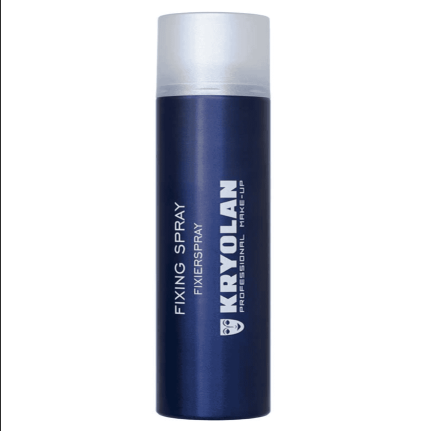 Bottle of 300 mL Kryolan Fixing Spray for long-lasting professional makeup wear