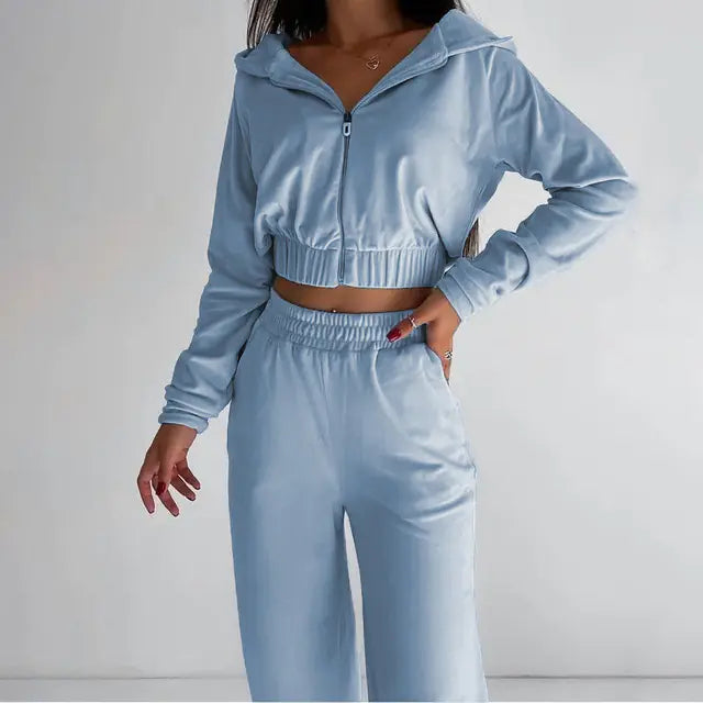 Women's Autumn Winter Tracksuit 2-Piece Set 2024