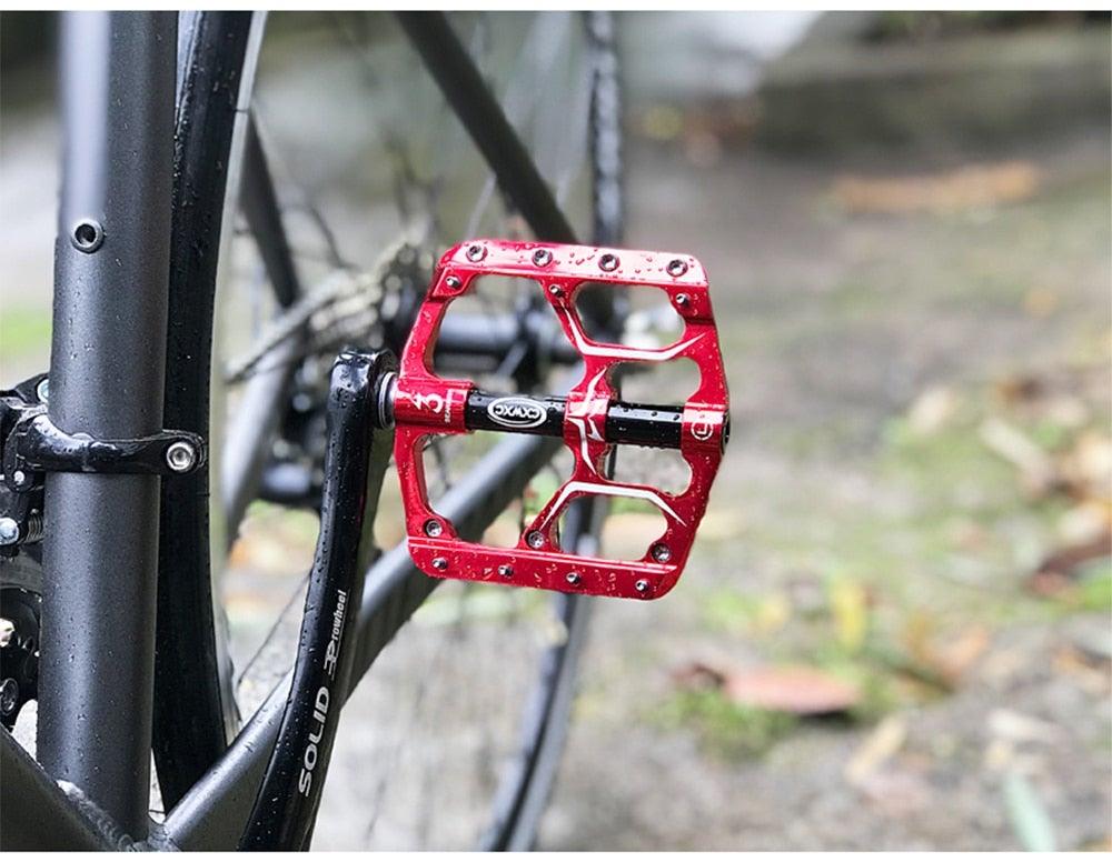 CXWXC Wide Platform Flat Bike Pedals, Aluminum Sealed Bearings