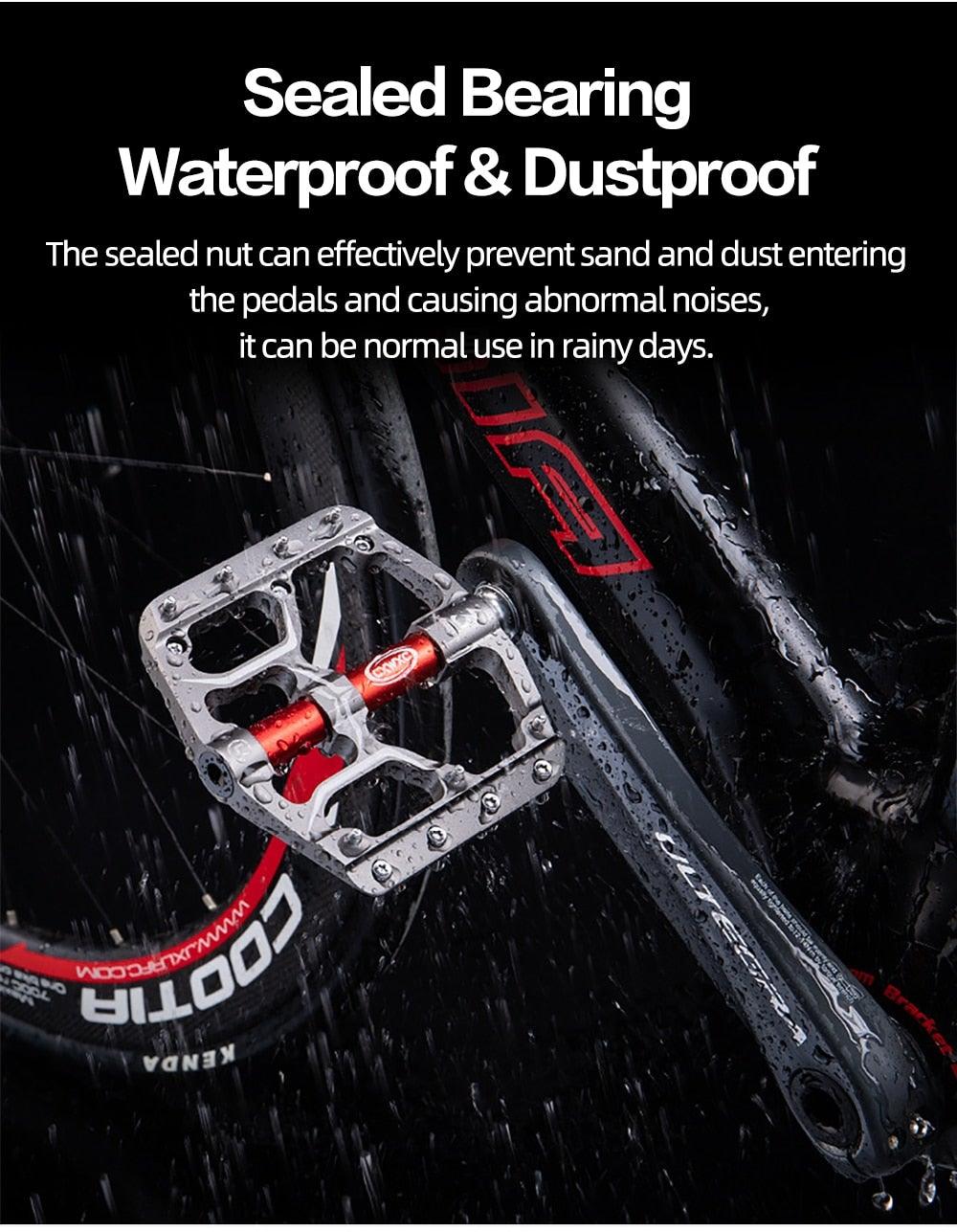 CXWXC Wide Platform Flat Bike Pedals, Aluminum Sealed Bearings