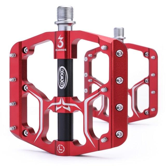 CXWXC Wide Platform Flat Bike Pedals, Aluminum Sealed Bearings