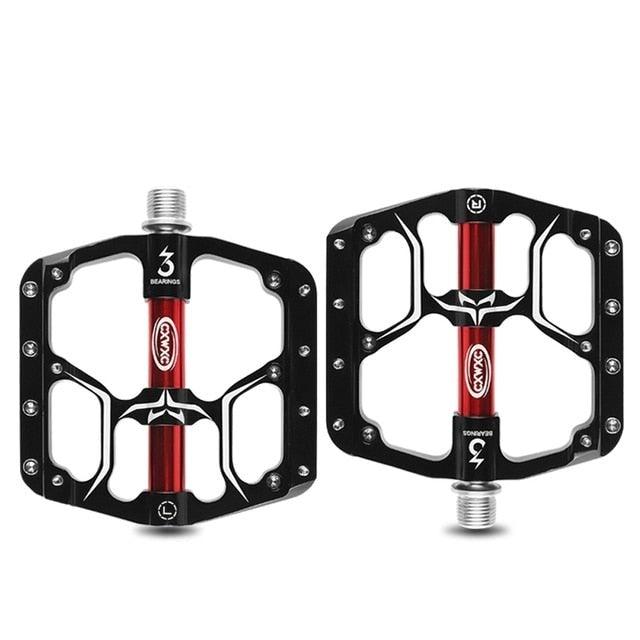 CXWXC Wide Platform Flat Bike Pedals, Aluminum Sealed Bearings