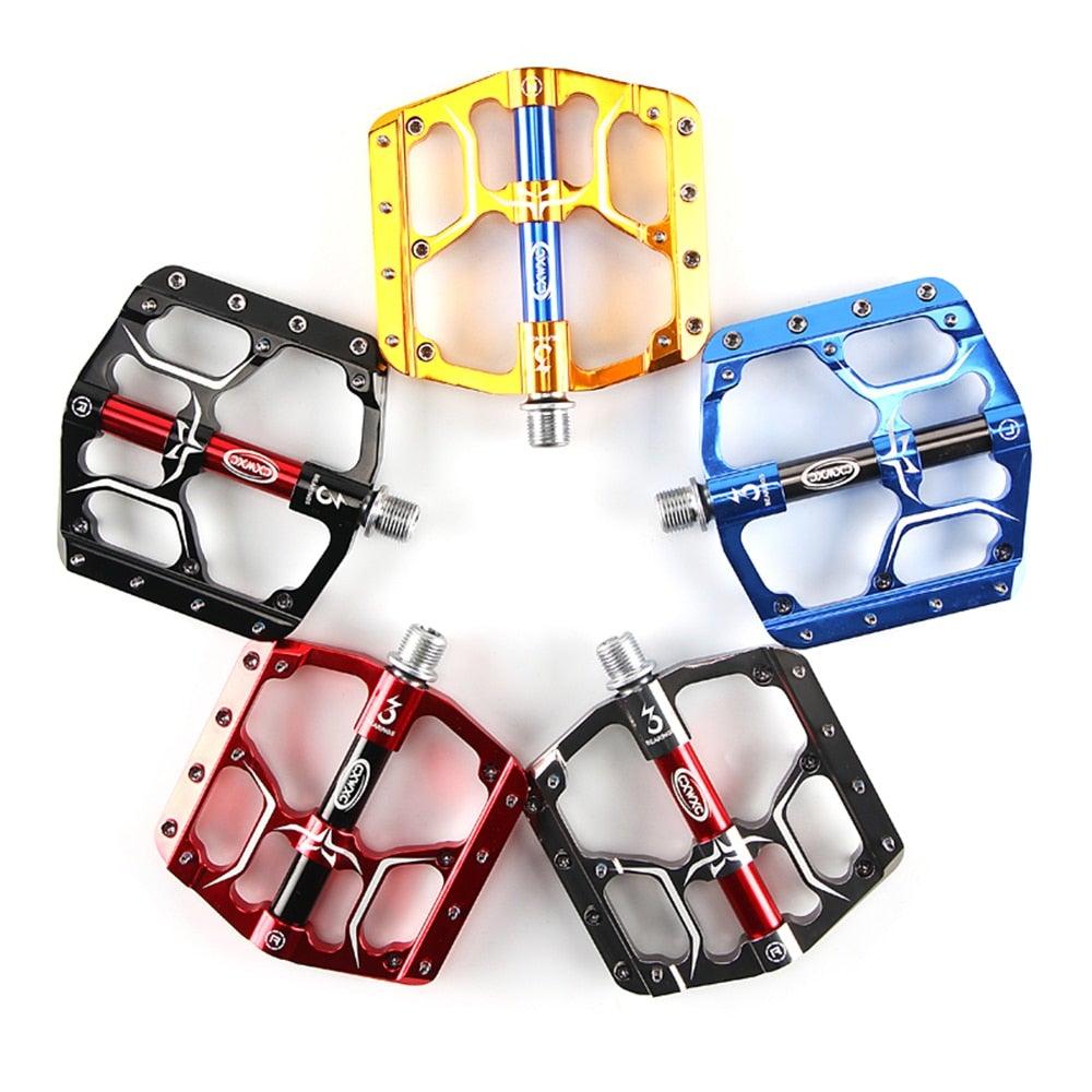 CXWXC Wide Platform Flat Bike Pedals, Aluminum Sealed Bearings