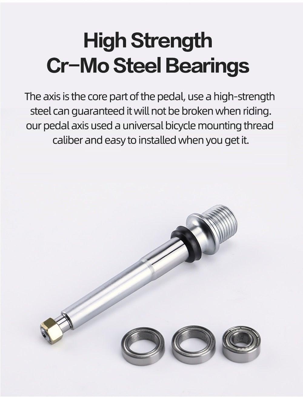 CXWXC Wide Platform Flat Bike Pedals, Aluminum Sealed Bearings