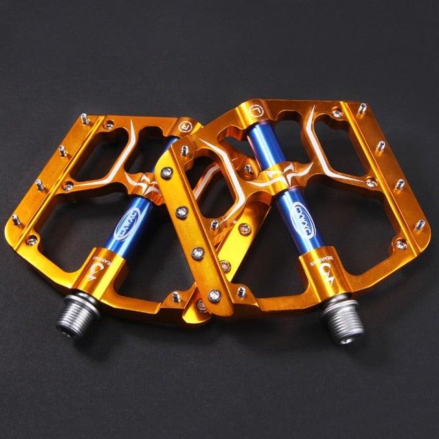 CXWXC Wide Platform Flat Bike Pedals, Aluminum Sealed Bearings