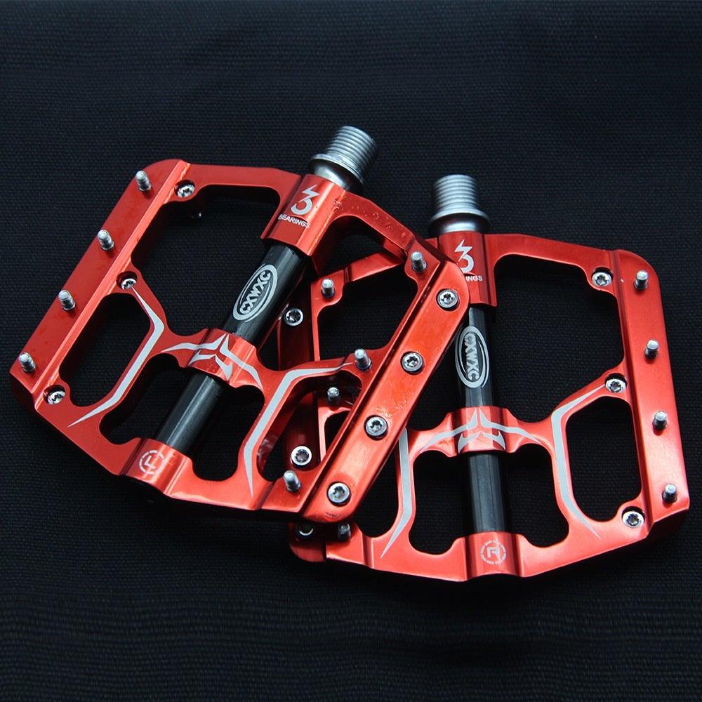 CXWXC Wide Platform Flat Bike Pedals, Aluminum Sealed Bearings