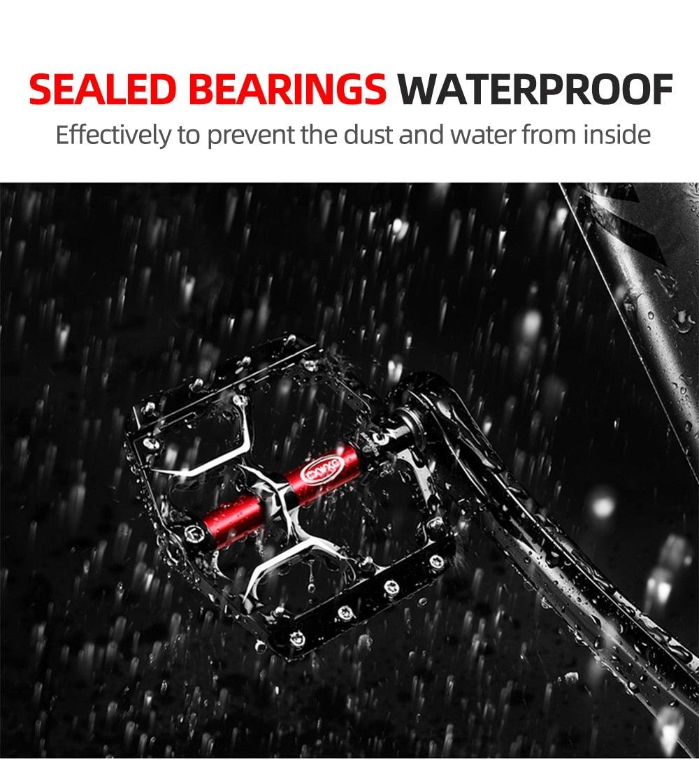 CXWXC Wide Platform Flat Bike Pedals, Aluminum Sealed Bearings