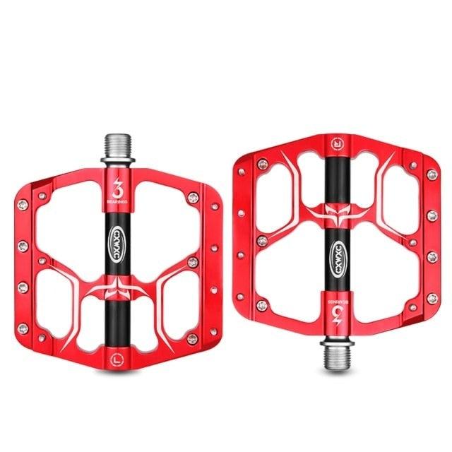 CXWXC Wide Platform Flat Bike Pedals, Aluminum Sealed Bearings