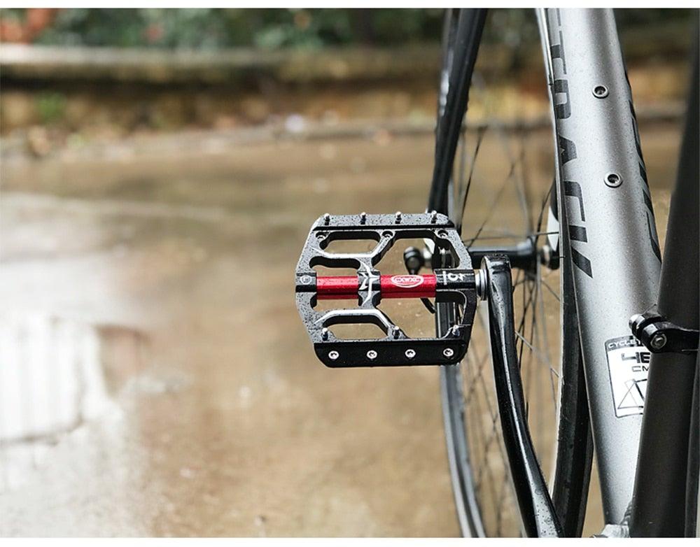 CXWXC Wide Platform Flat Bike Pedals, Aluminum Sealed Bearings