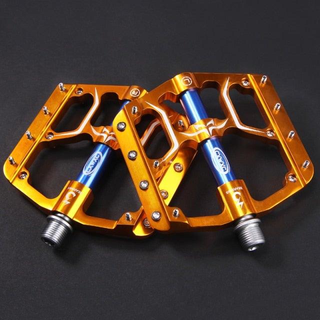 Aluminum Mountain Bike Flat Pedals with 3 Sealed Bearings