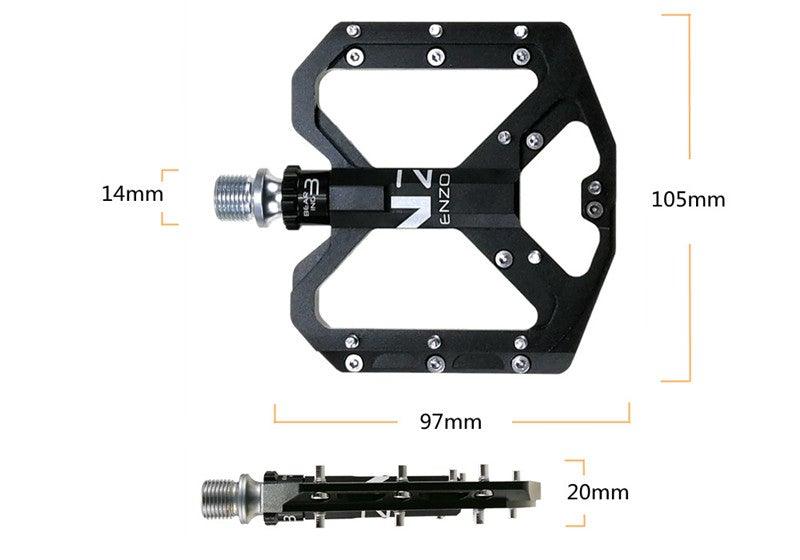 Ultralight CNC Aluminum Mountain Bike Pedals - Sealed 3 Bearing