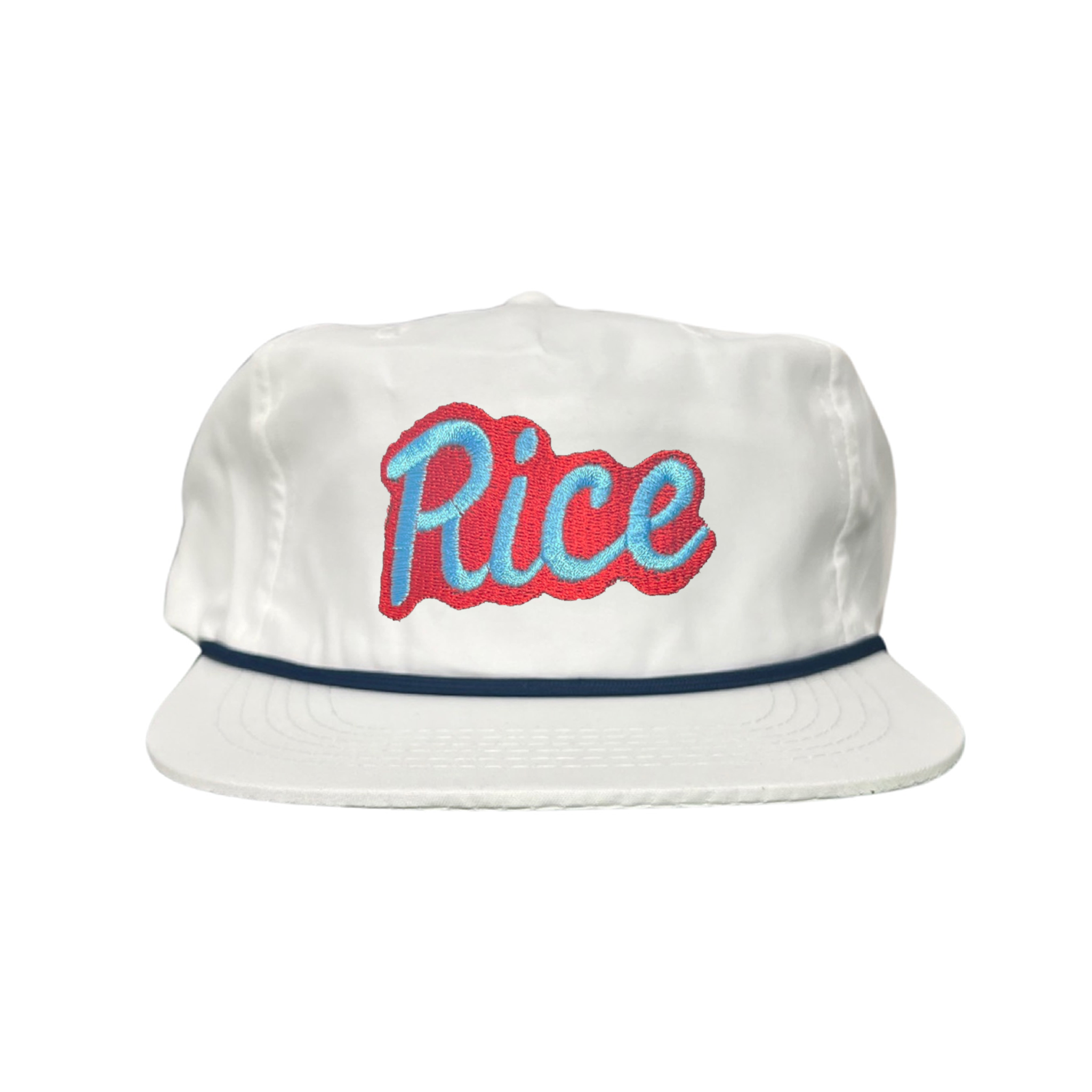 Rice Owls Retro Script Embroidered Sporty Streetwear Hat