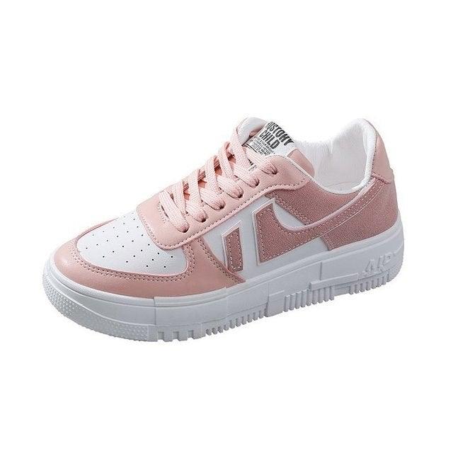 Women’s Classic White Low Top Casual Sneakers Comfortable Walking Shoes