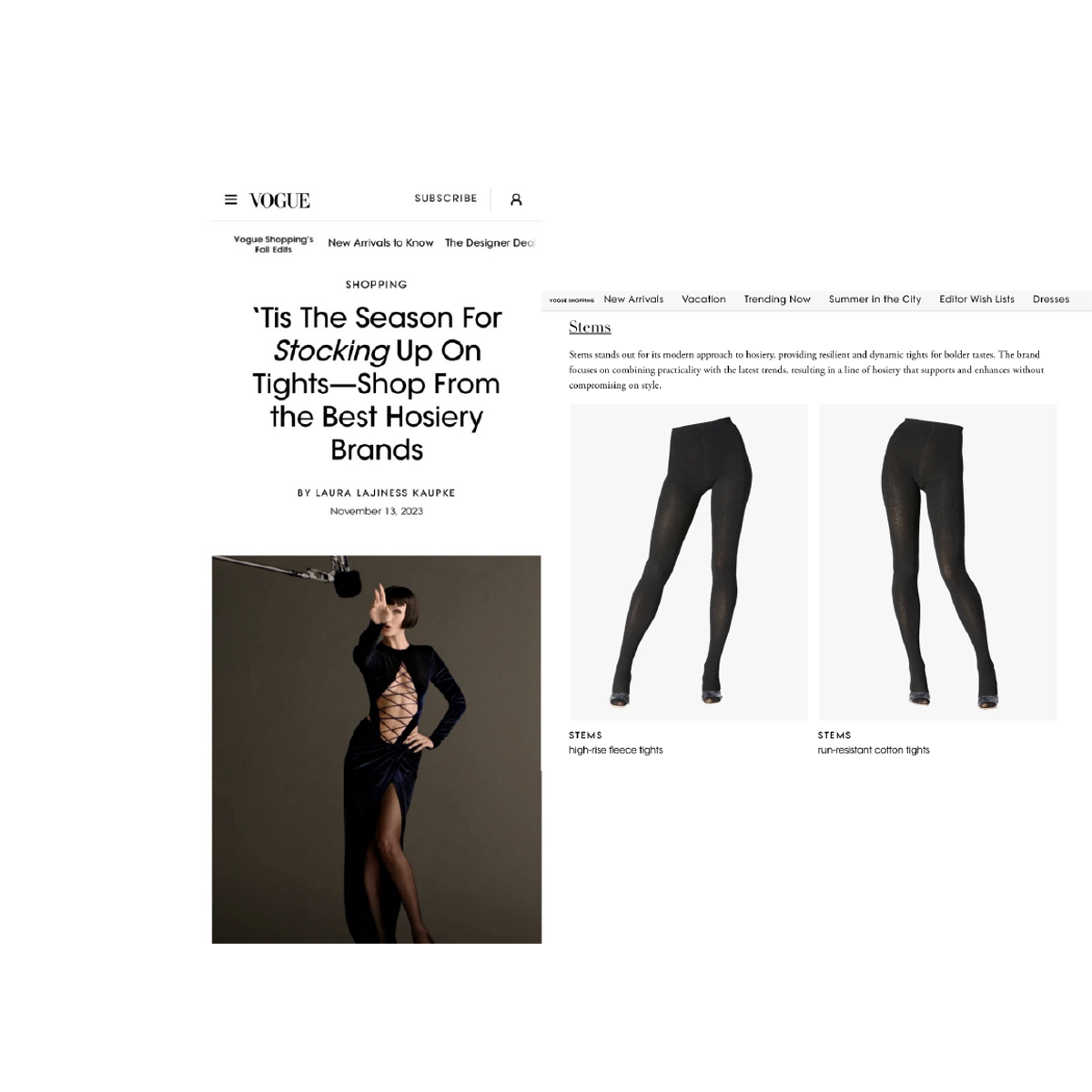 Women's Black Fleece Lined Base Layer Tights, 300 Denier - Image 3