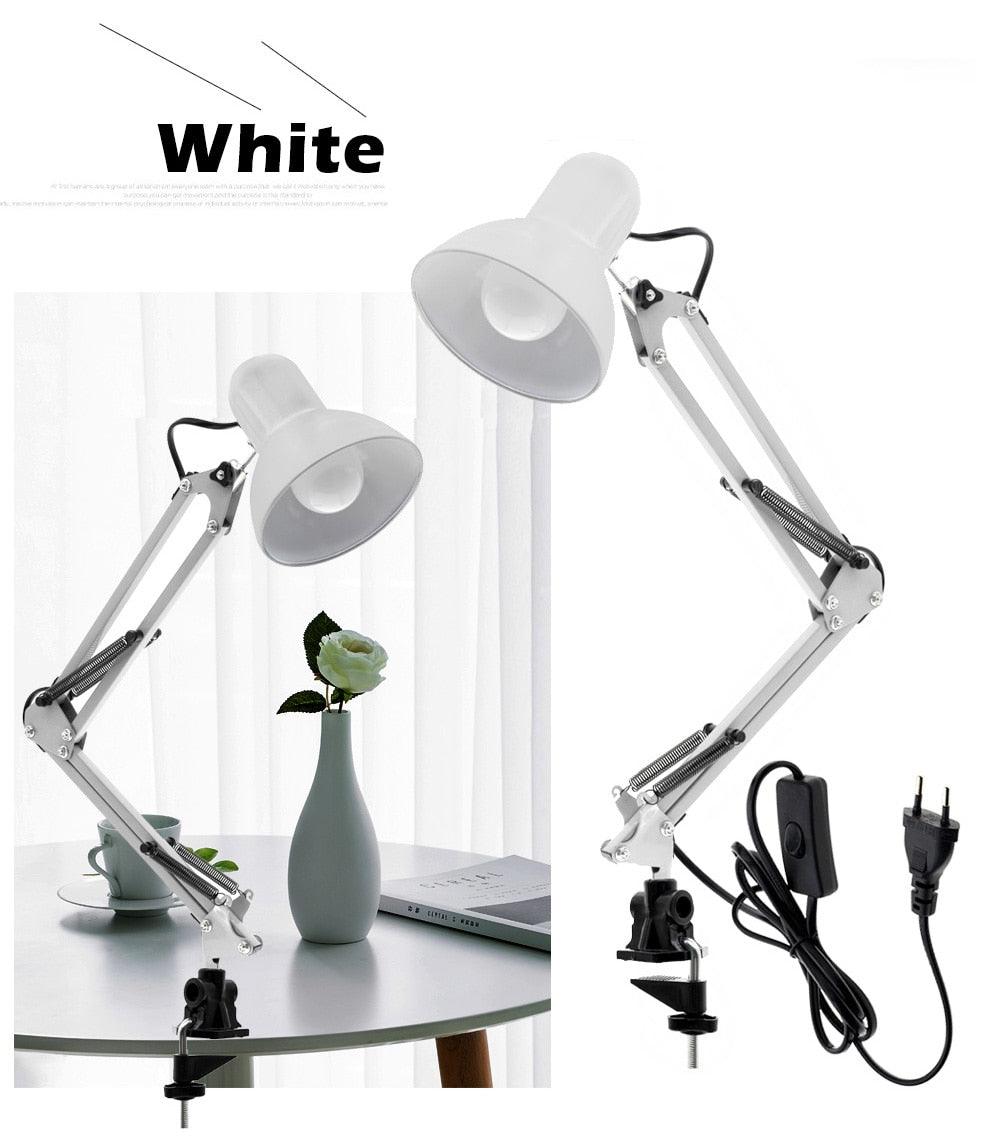 Modern Industrial Metal Architect Desk Lamp - Adjustable Reading Light