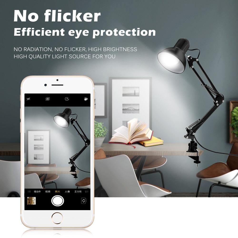 Modern Industrial Metal Architect Desk Lamp - Adjustable Reading Light