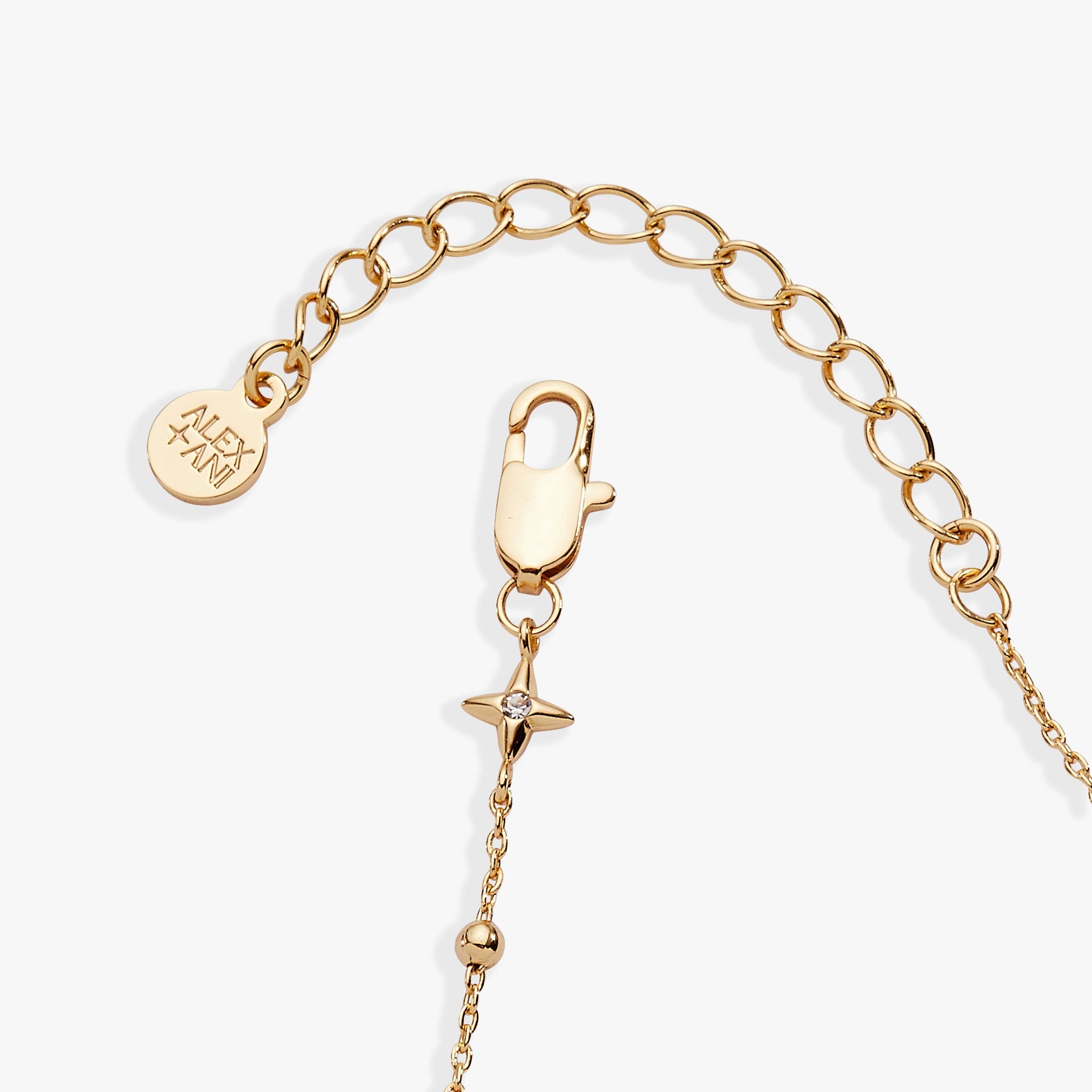 Floret Station Chain Bracelet in Gold-Plated Finish