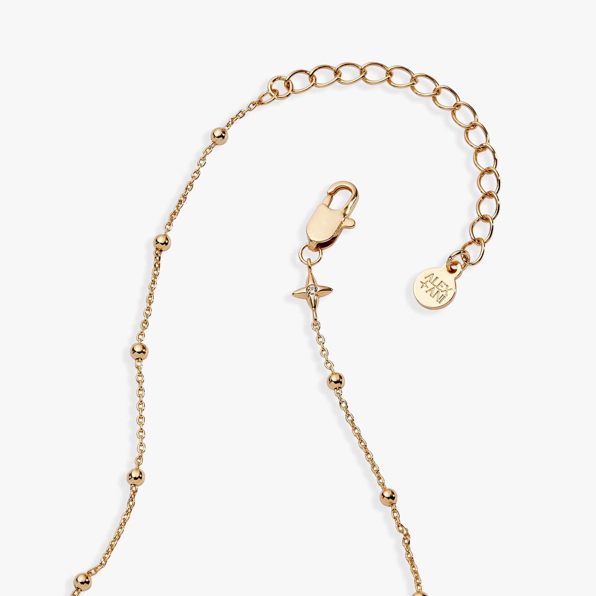Floret Chain Necklace with Gold-Plated Textured Details