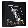 Florida Drink Beer From Here Beer Cap Shadow Box