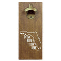 Florida Drink Beer From Here Cap Catching Magnetic Bottle Openers