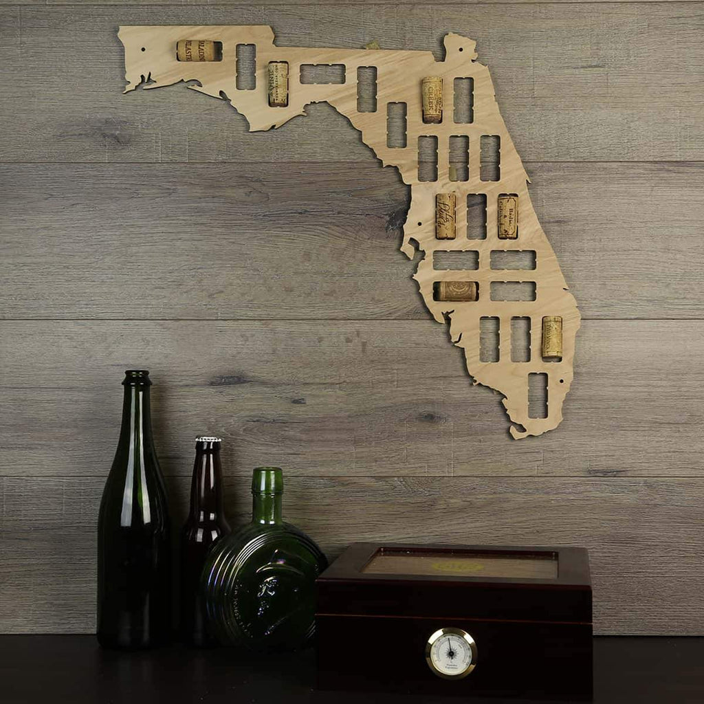 Florida Wine Cork Map