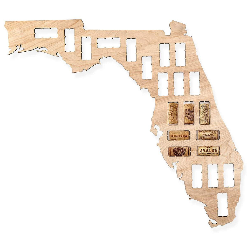 Florida Wine Cork Map