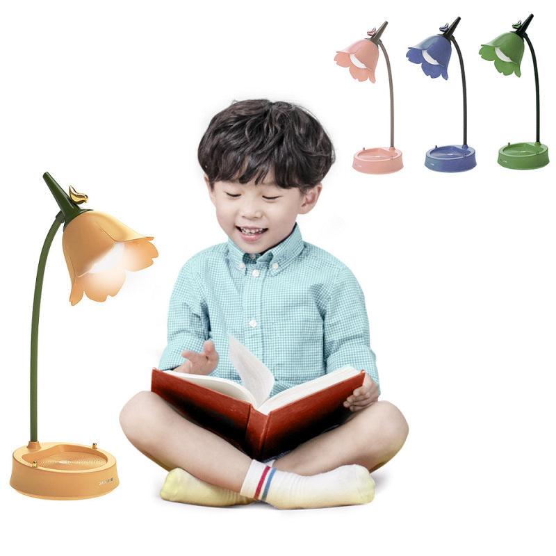 Cute Flower LED Touch Desk Lamp for Bedside Bedroom Decor