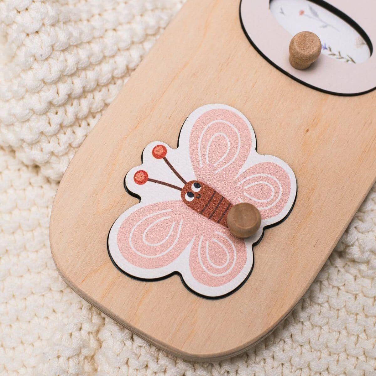 Personalized Wooden Name Puzzle with Butterfly for Kids