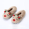 Women's Fuzzy Christmas Slippers, Memory Foam House Shoes