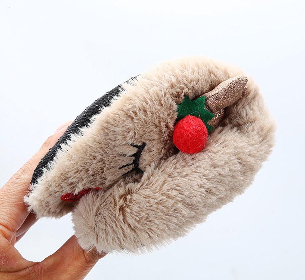 Women's Fuzzy Christmas Slippers, Memory Foam House Shoes