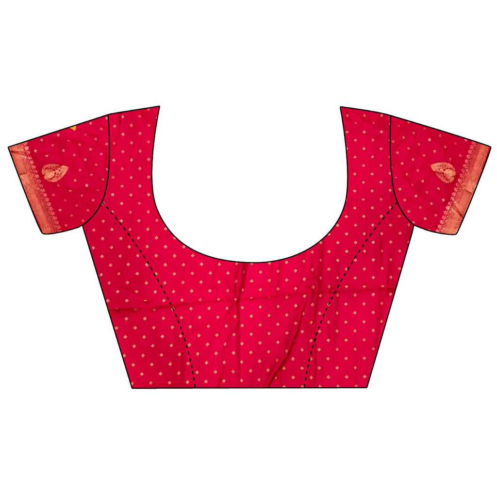Orange Soft Silk Banarasi Saree with Intricate Motifs