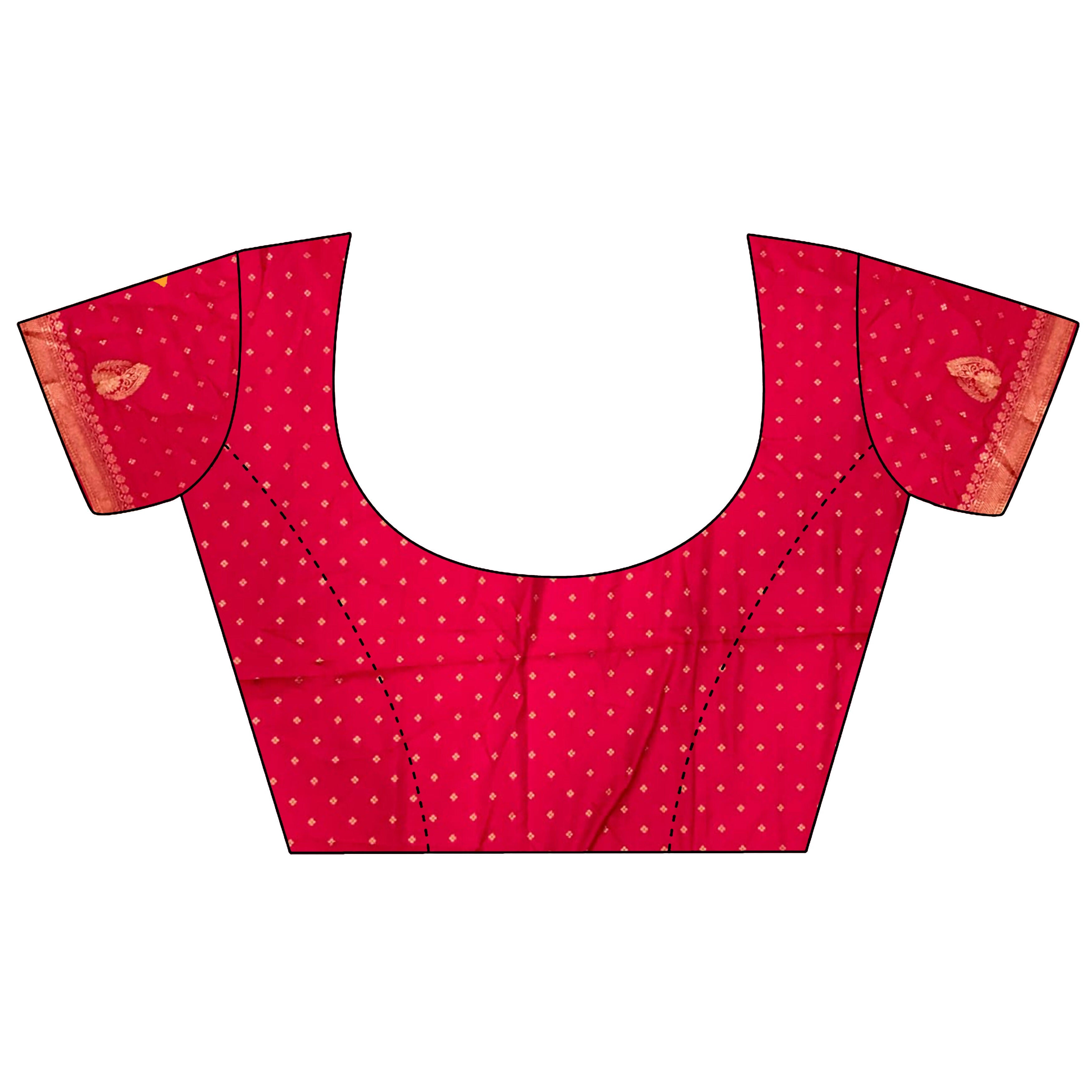 Orange Soft Silk Banarasi Saree with Intricate Motifs
