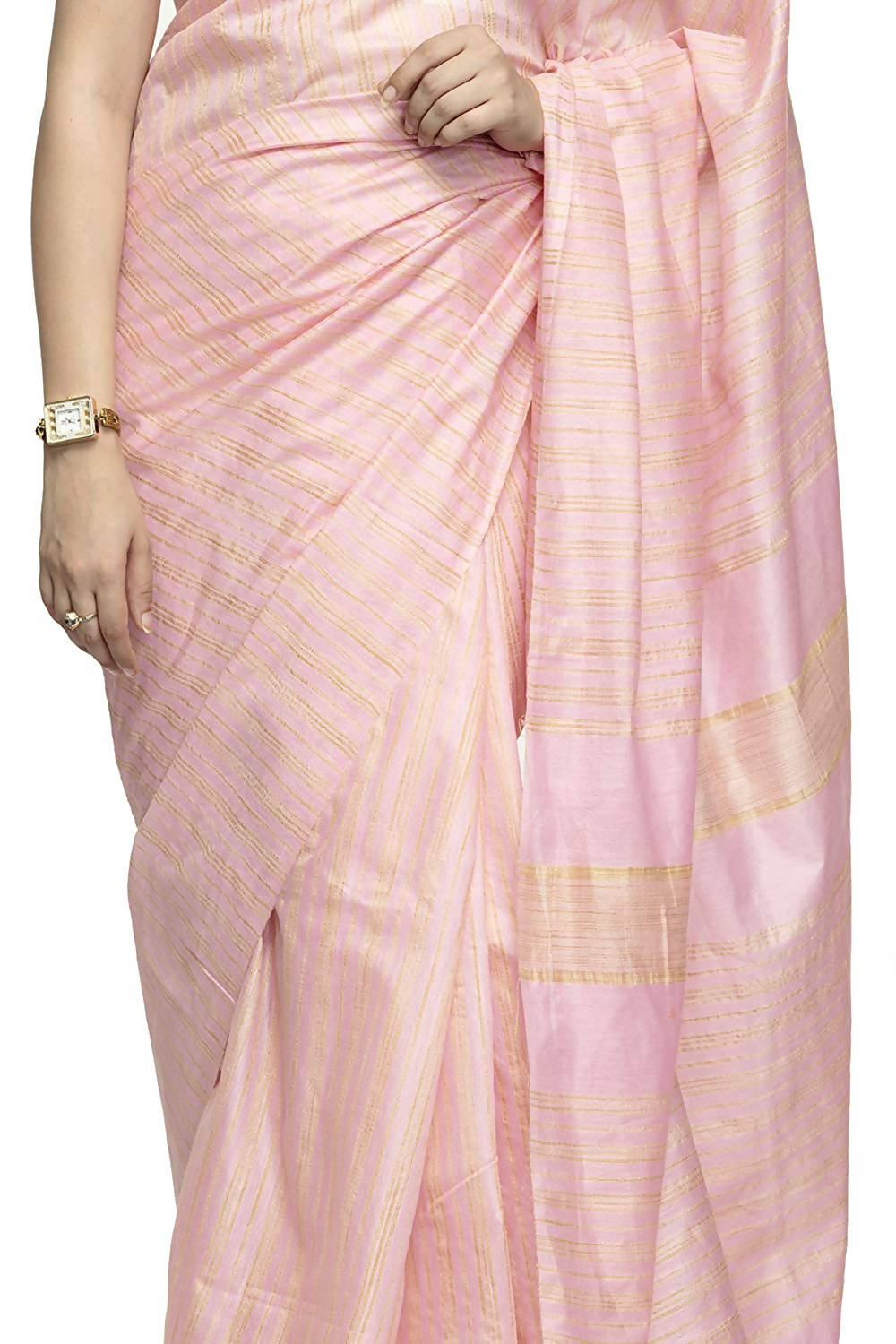 Baby Pink Bhagalpuri Saree for Girls - Elegant Traditional Wear