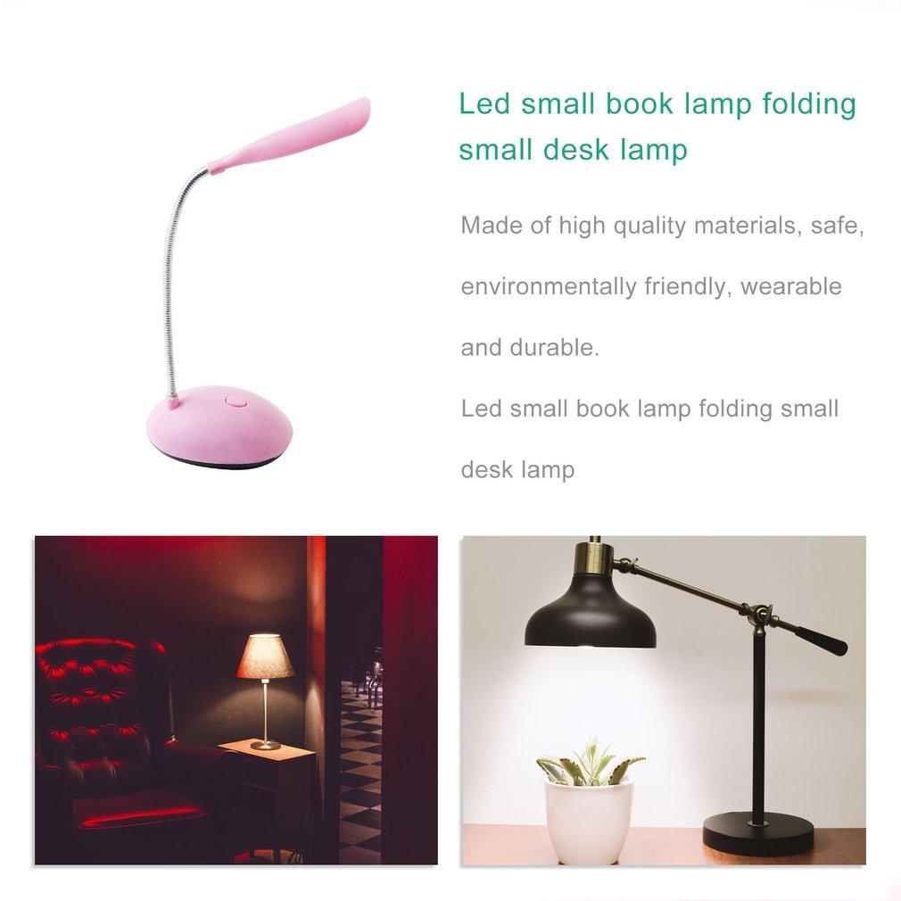 Foldable Battery-Powered Dimmable LED Desk Lamp for Students