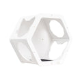 Modern white wall-mounted cat climbing shelves for indoor wall play