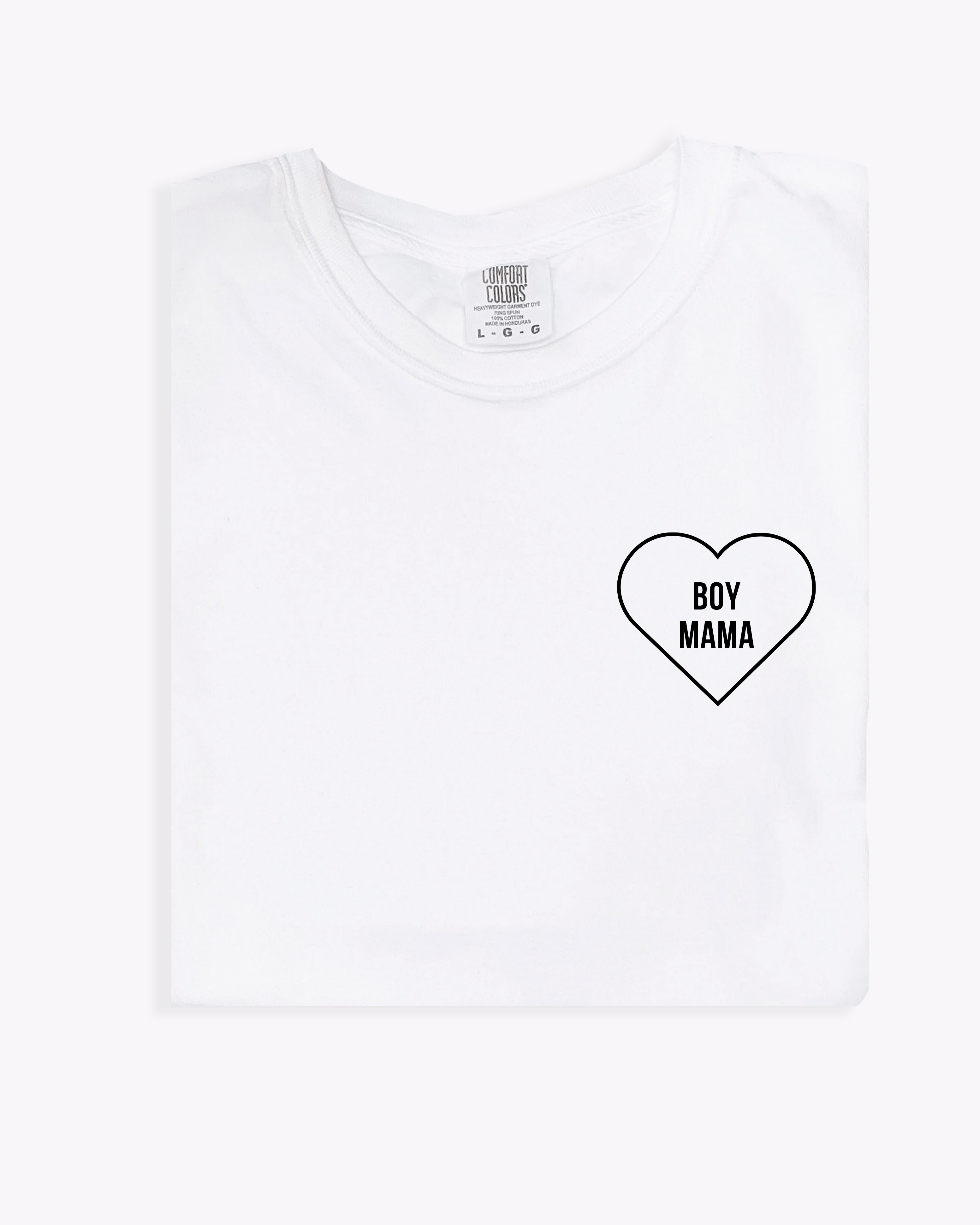 Boy Mama Graphic Tee - Women's Cotton Casual Shirt