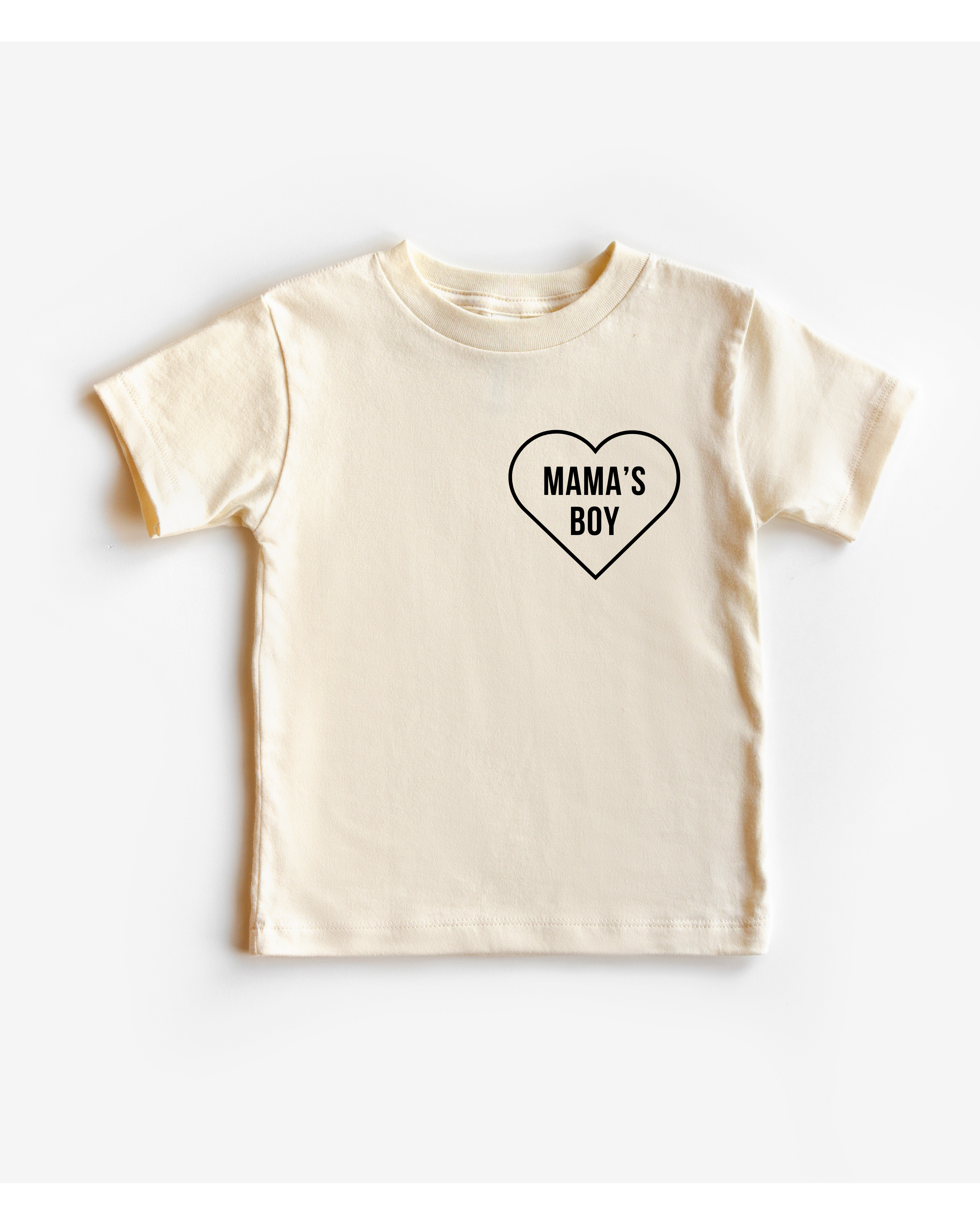 Mama's Boy Cotton Graphic T-Shirt - Matching Family Apparel