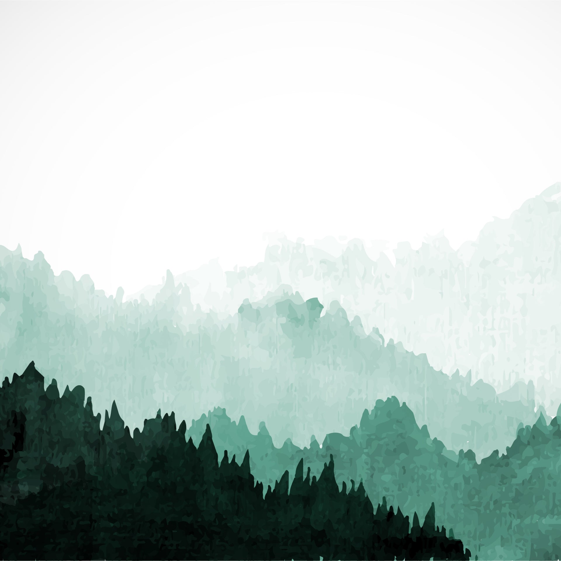 Dawson Modern Nature-Inspired Wallpaper in Green and White
