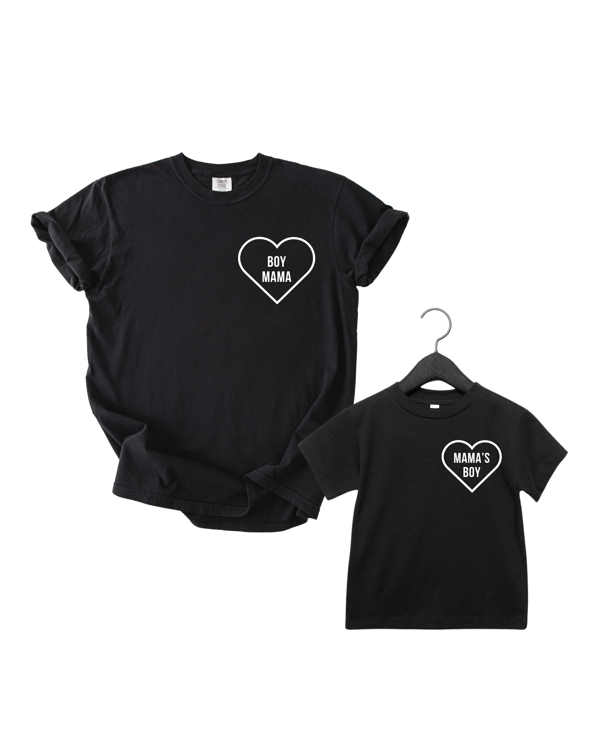 Mama's Boy Cotton Graphic T-Shirt - Matching Family Apparel